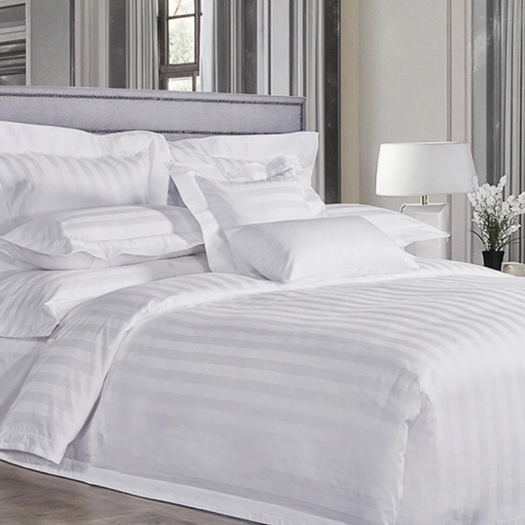 Striped Cotton Duvet Cover