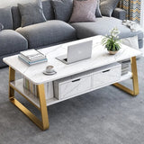 Coffee table with spacious drawers