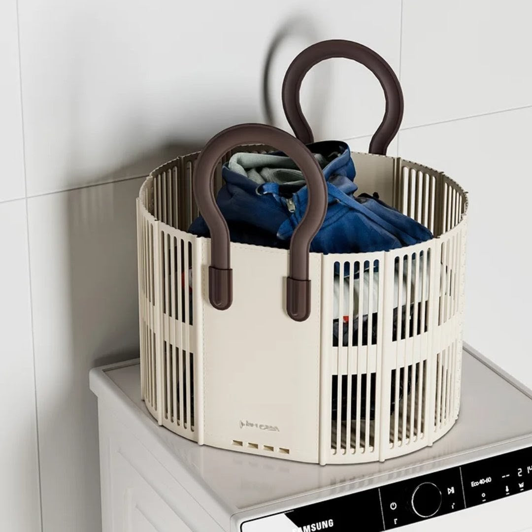 Foldable Laundry / Toy Basket with Handle