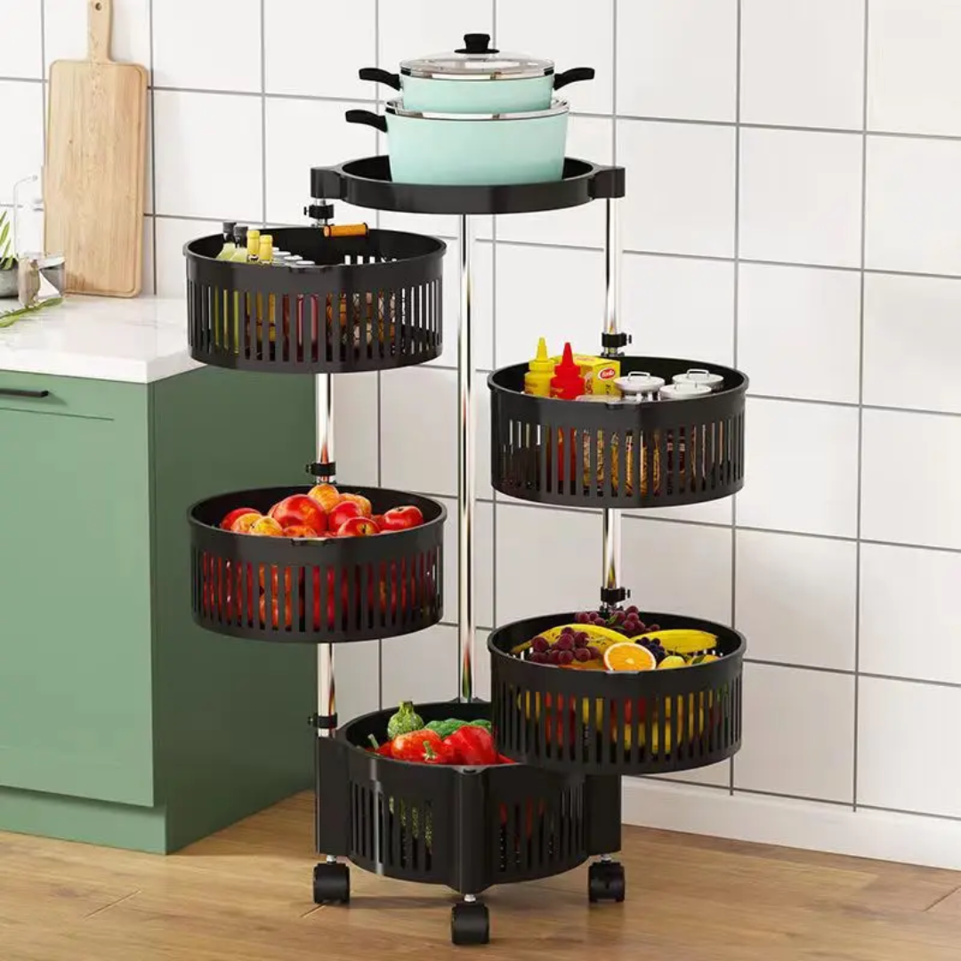 4 Tier Rotating Kitchen Rack