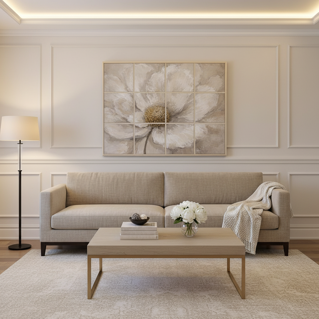 Floral Textured Wall Art Set
