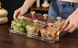 Dessert Snack Set Of 7 With acrylic Tray