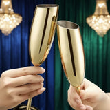 Gold Stainless Champagne Flutes