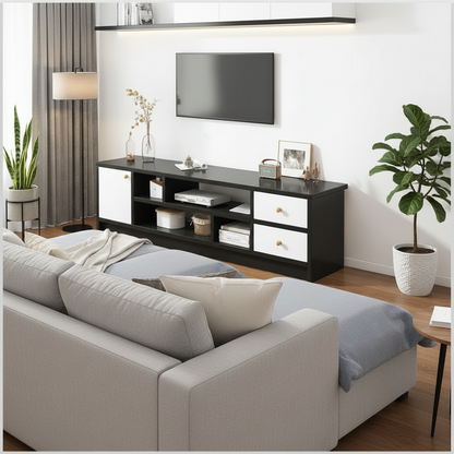 TV Cabinet  and Television Stand with Storage Organizer