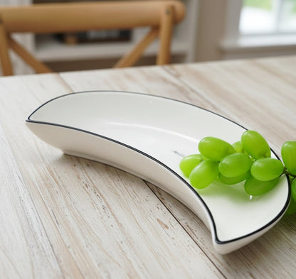 6Pcs Half Moon Plates