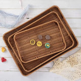 3-in-1 Rattan Trays/Wicker Baskets