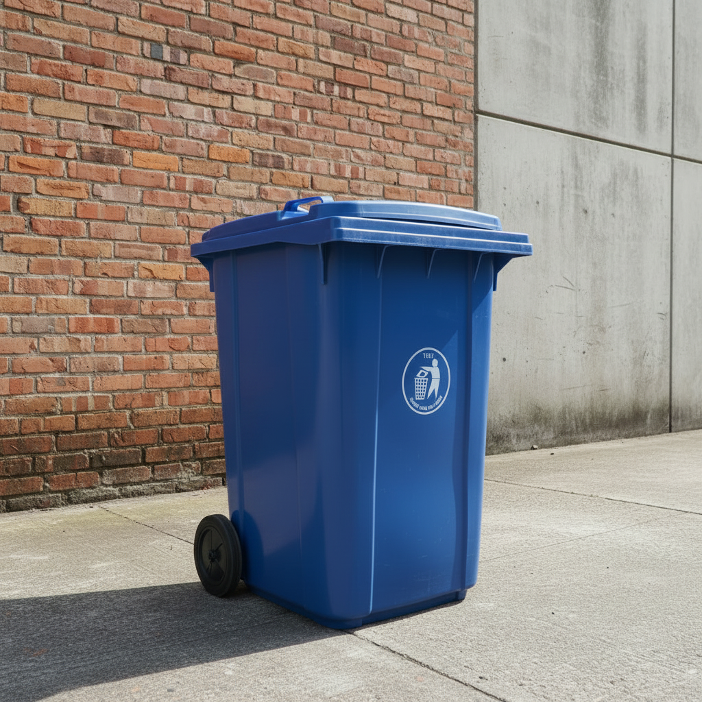 TT Dustbin With Wheels & NO PEDAL