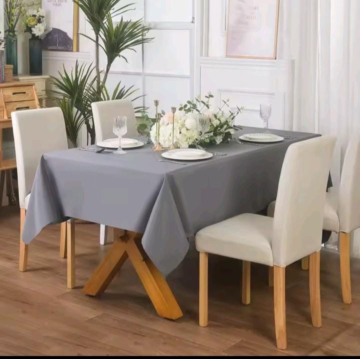 waterproof rectangular polyester table cloth 140x220cm for dining and party use