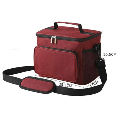 Large capacity cooler lunch bag