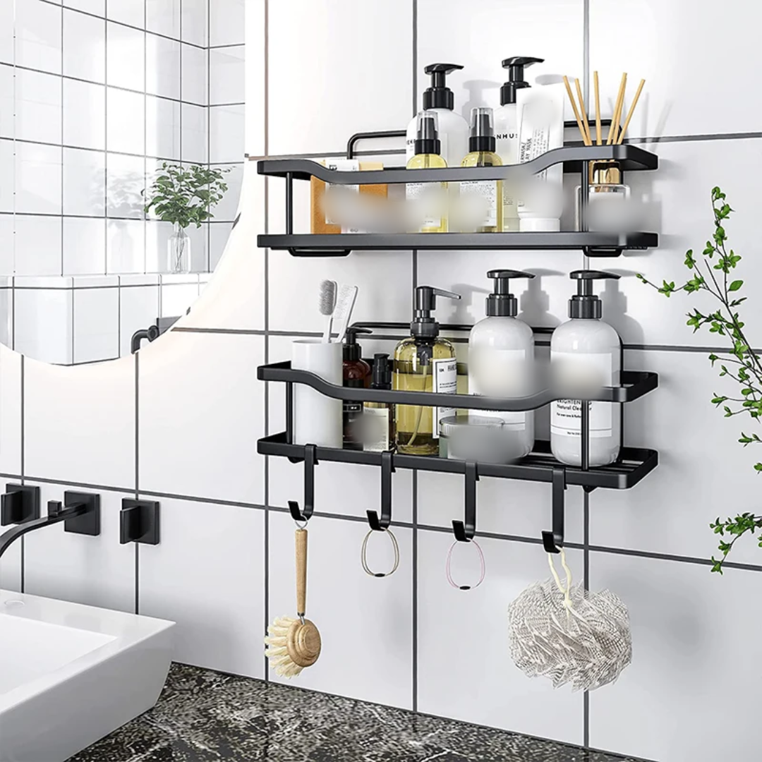 2Pcs Set Bathroom Organizer / Kitchen Shelf