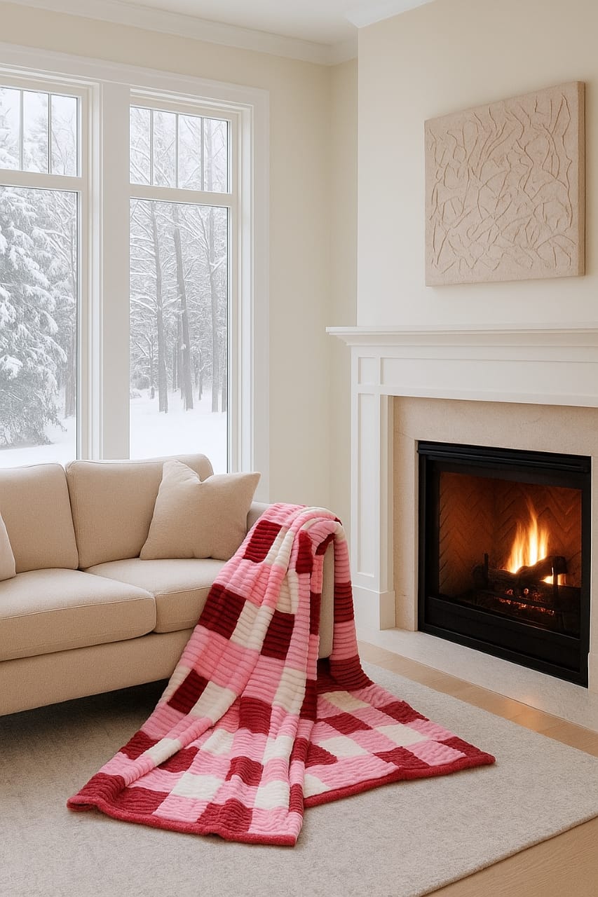 Ribbed Velvet Fleece Blankets