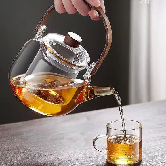 Heat Resistant Glass Teapot with Infuser 1 Litre