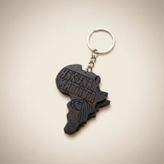 Wooden African Map Key Holder
