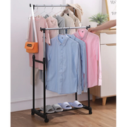 Double Pole Clothes Rack