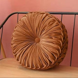 Round Velvet Pillow
