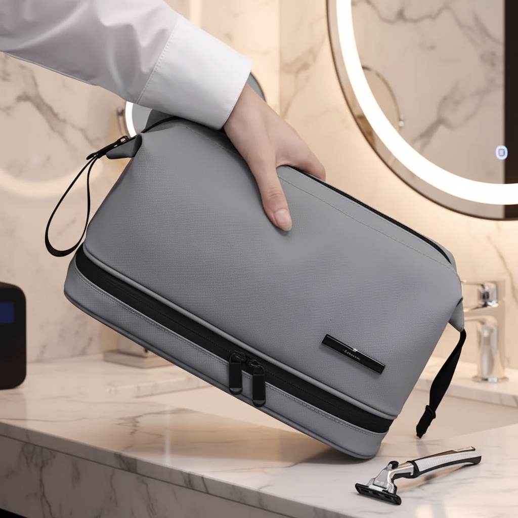 Double Layer Portable Travel Cosmetic Bag
