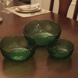 3Pcs Glass Salad and Fruit Bowl Set