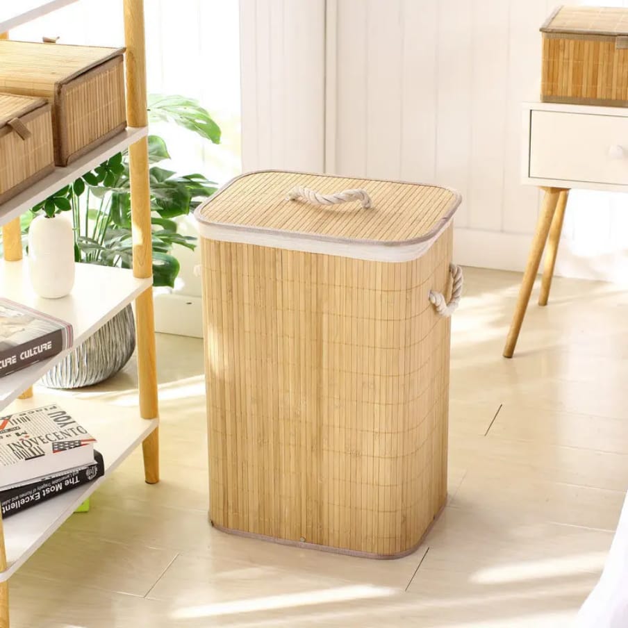 Bamboo Clothes Organizer / Laundry Basket