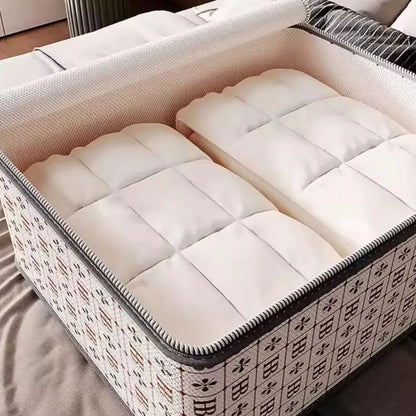 3-piece extra large storage bags with zipper, moisture-proof organizers for clothes and bedding