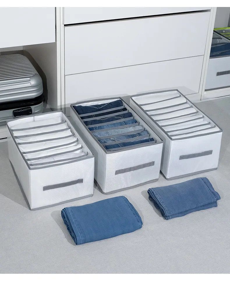 8-Grid Jeans Compartment Storage Box