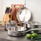 9Pcs Stainless Steel Cookware Set