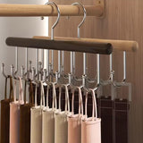 Wooden Plank Multipurpose 8-Hook Hanger