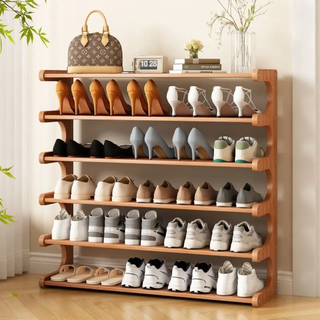 6 Layer Bamboo Shoe Rack