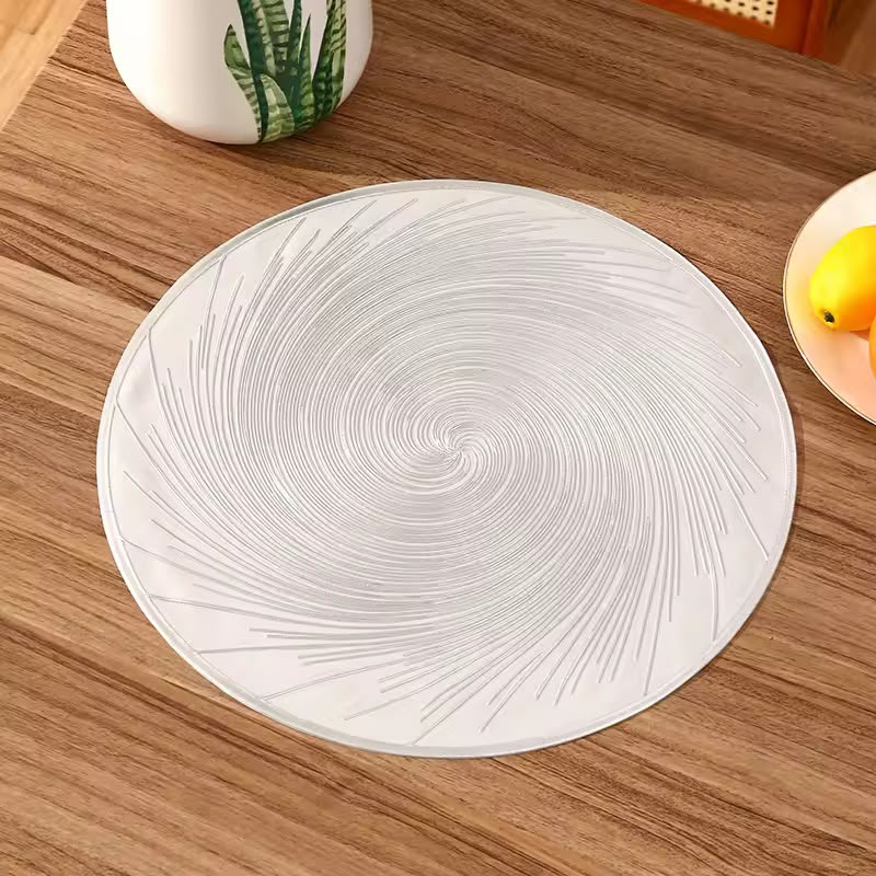 6Pc Swirl PVC Placemat Set
