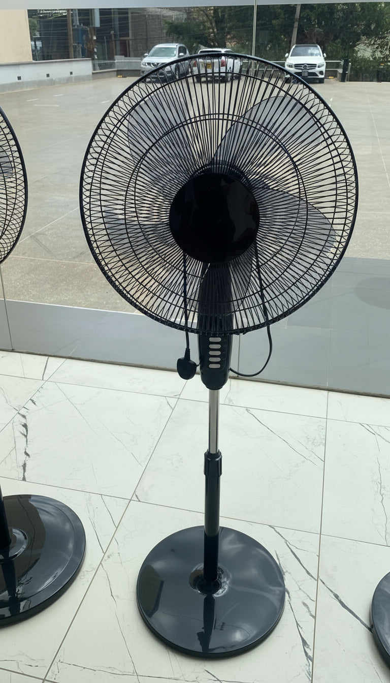 Black Stand Fan with Remote RM/669