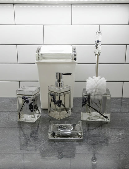 6 in 1 Acrylic Bathroom Accessories Set