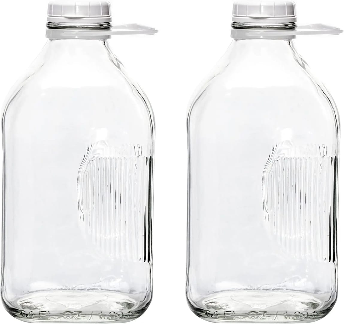 2L Multi-Purpose Glass Bottle with Airtight Lid