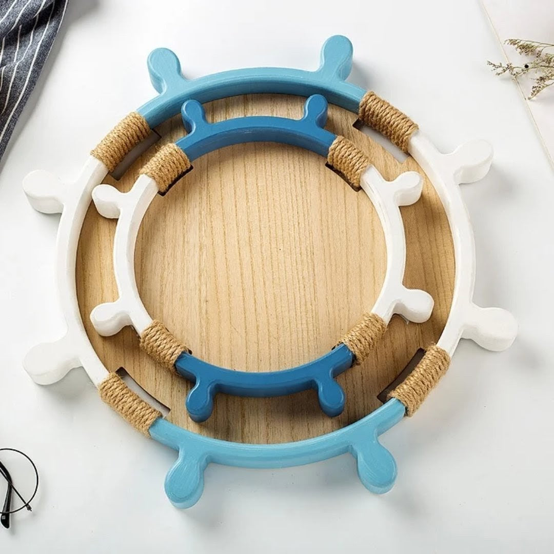 2 in 1 Mediterranean Decorative Sailor Themed Tray