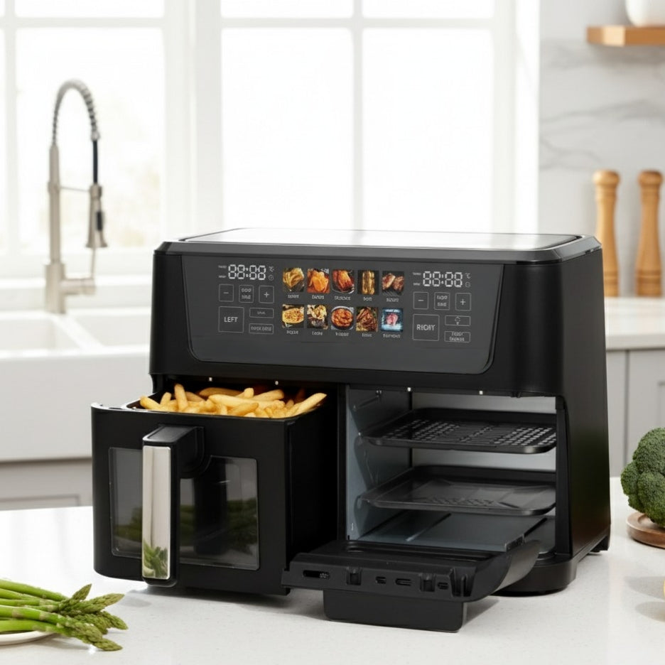 2 In 1 Oven air fryer combo with dual cooking function