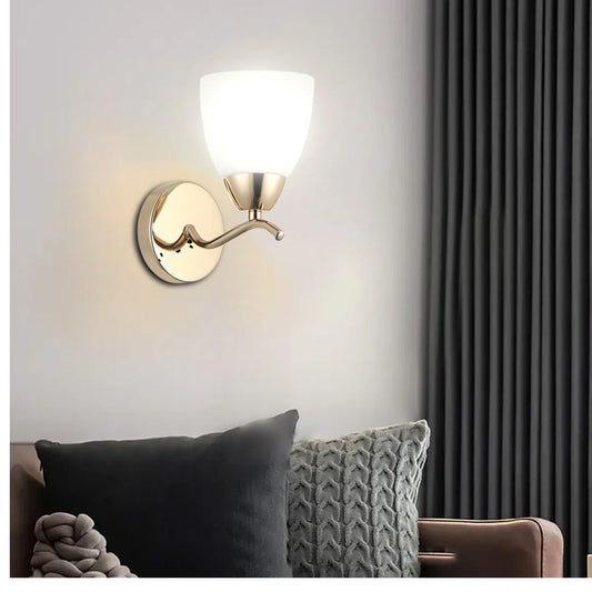 E27 wall mounted light fixture compatible with standard bulbs for modern and traditional indoor lighting