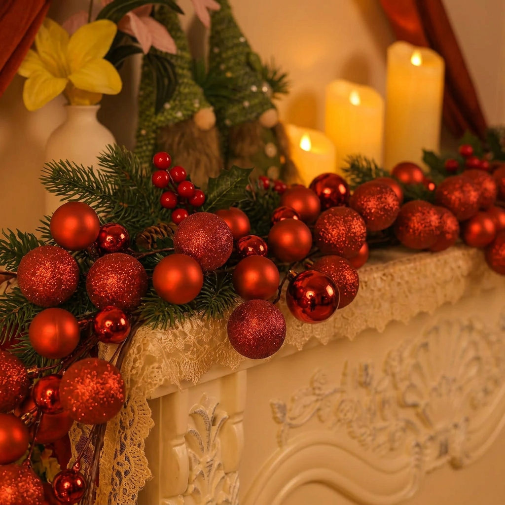 195cm Artificial Berry Christmas Garland