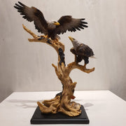 Resin eagle sculpture statue decorative tabletop ornament for modern home and office décor