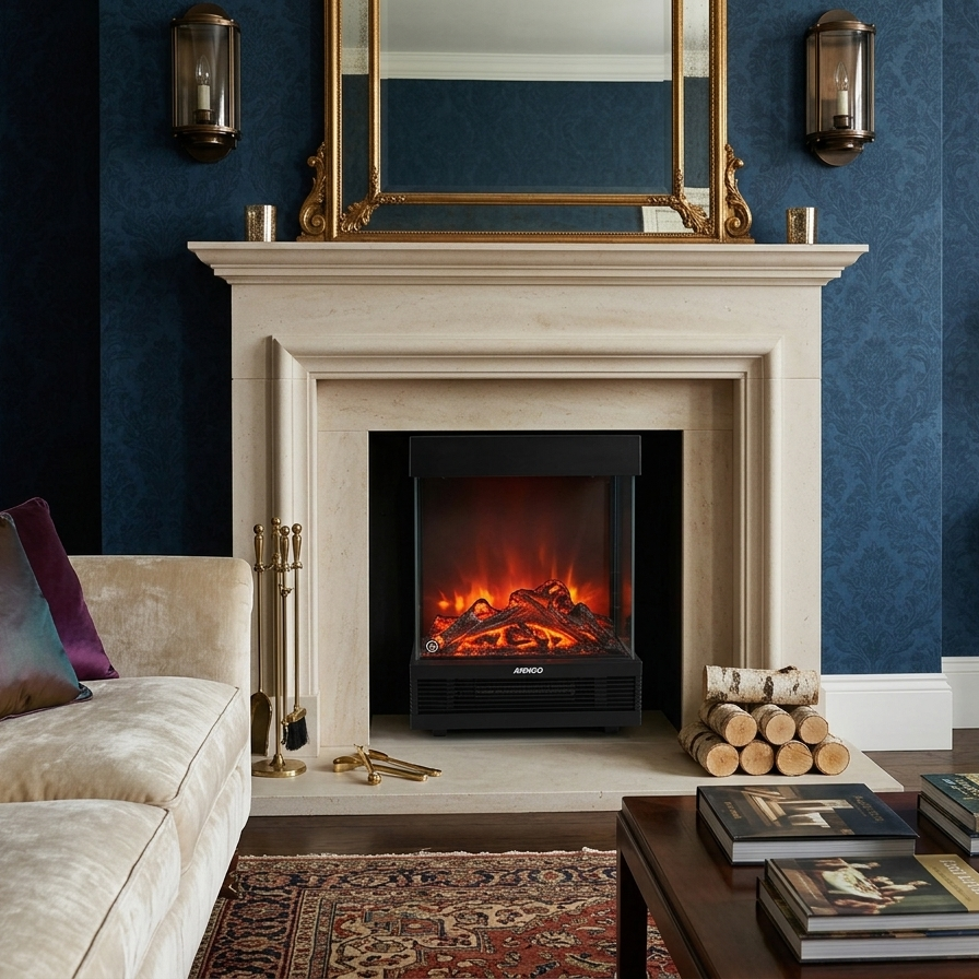 Electrical Fireplace Heater VF75X With Fan