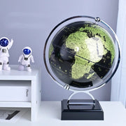 Rotating earth globe with detailed world map mounted on a stand for educational and decorative desk display 🌍📚