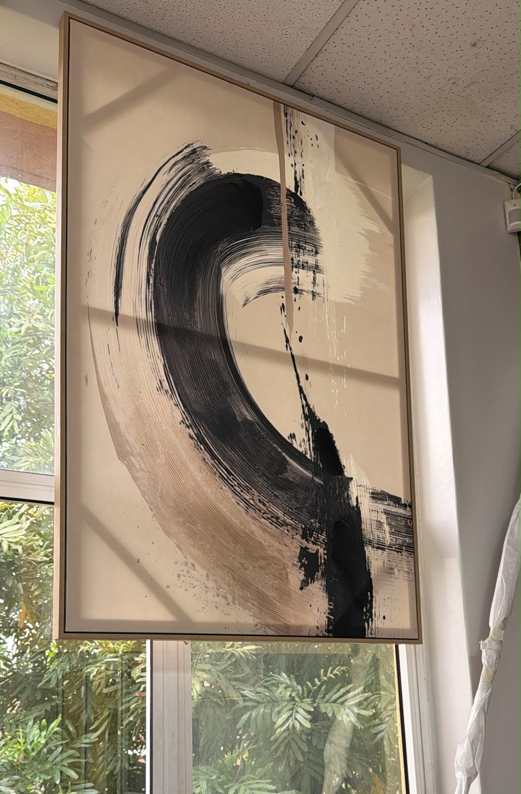 Brush Stroke Oil Painting  With Frame