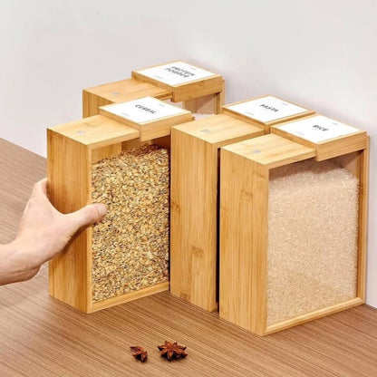 3L Bamboo Cereal Container