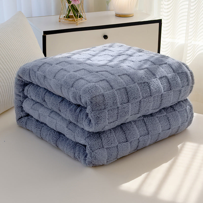 Textured Fleece Blanket 180 × 220 cm