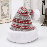 Deer Knitted Wool Plush Christmas Hat