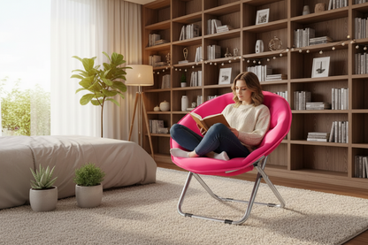Foldable Mesh Moon Chair