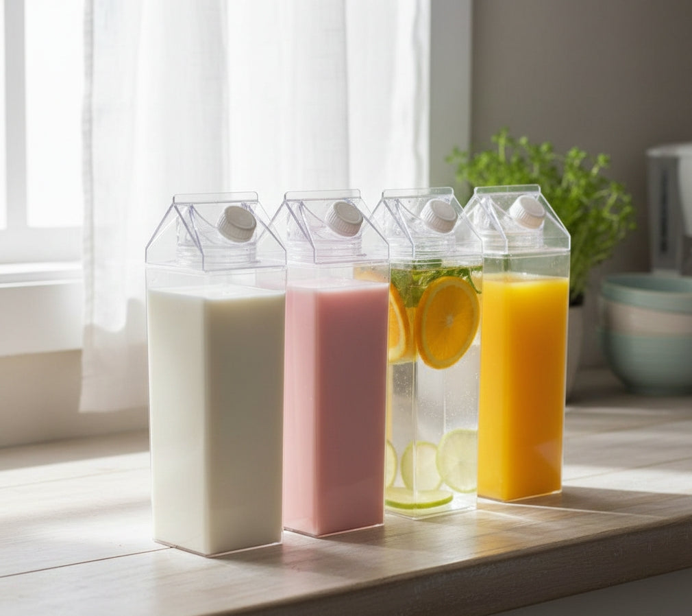 Acrylic Fresh Milk Bottle