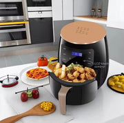 5-liter electric air fryer with LCD touch controls and 1400W power for healthier cooking.