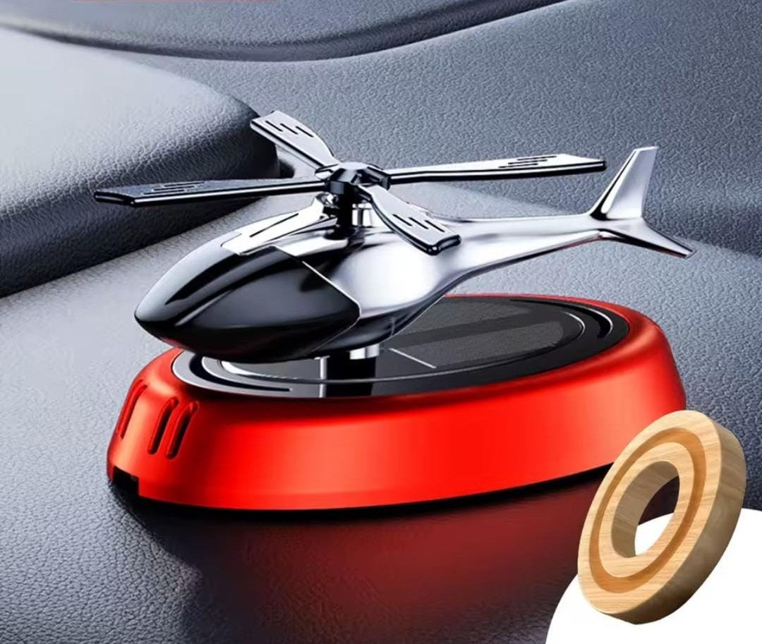 Solar-Powered Helicopter Car Air Freshener