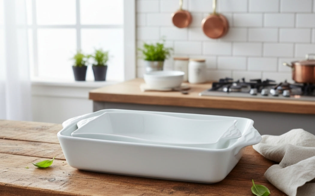 Ceramic Rectangle Baking Tray