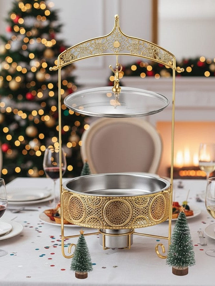 Gold 8L Chafing Dish Buffet Warmer