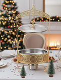 Gold 8L Chafing Dish Buffet Warmer