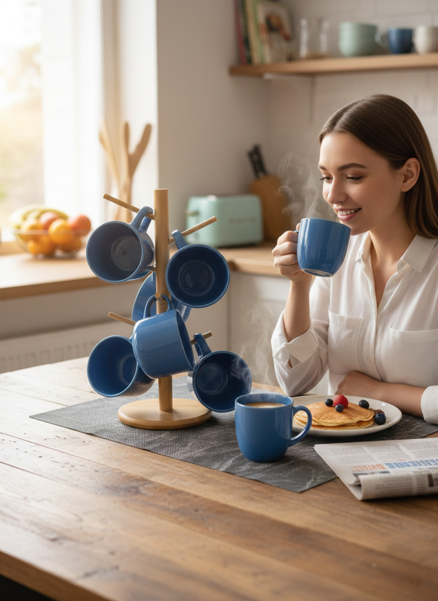 6-Piece Blue Cups